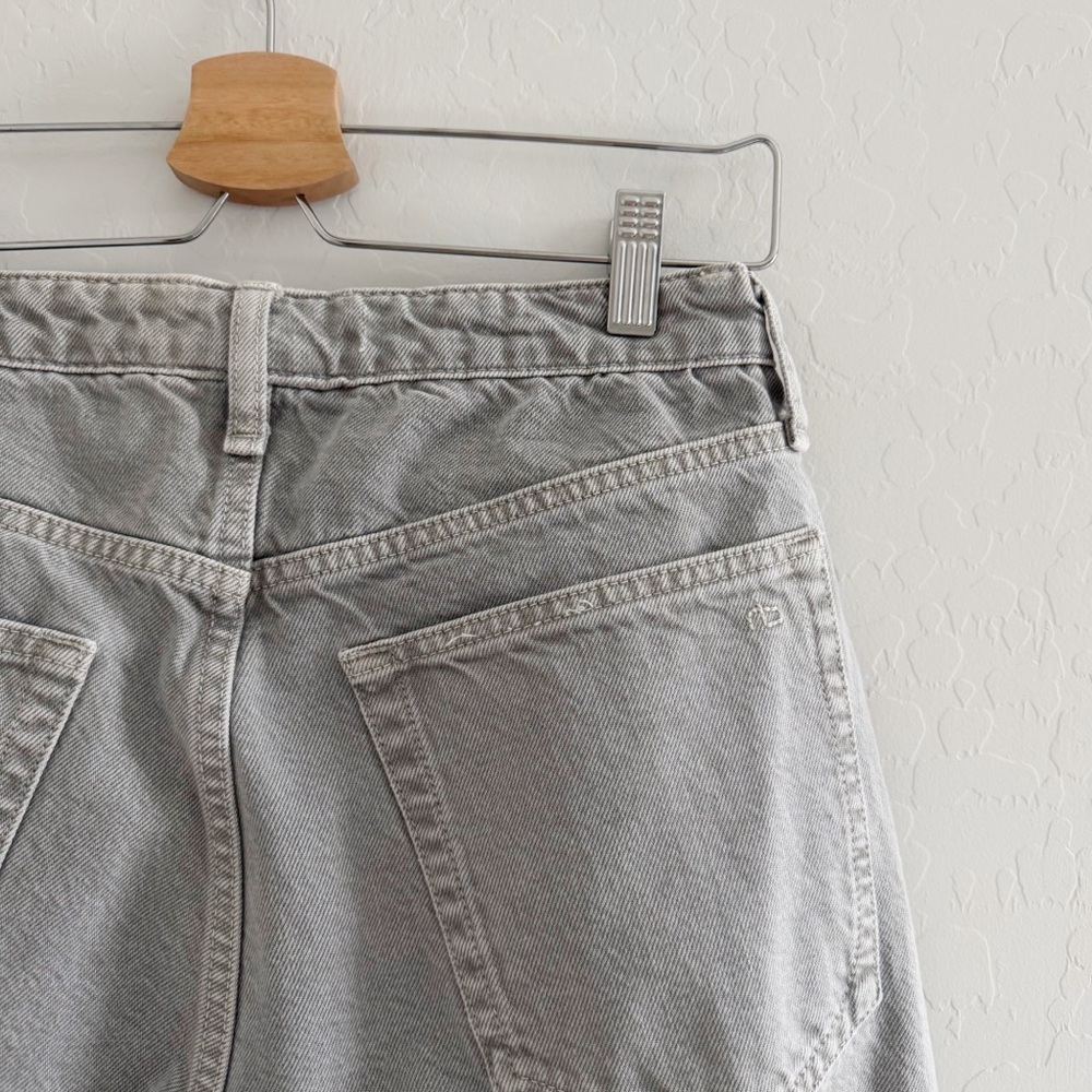 Rag & Bone High Rise Wide Leg Ankle Jeans Raw Hem Size 26 - Picture 4 of 9